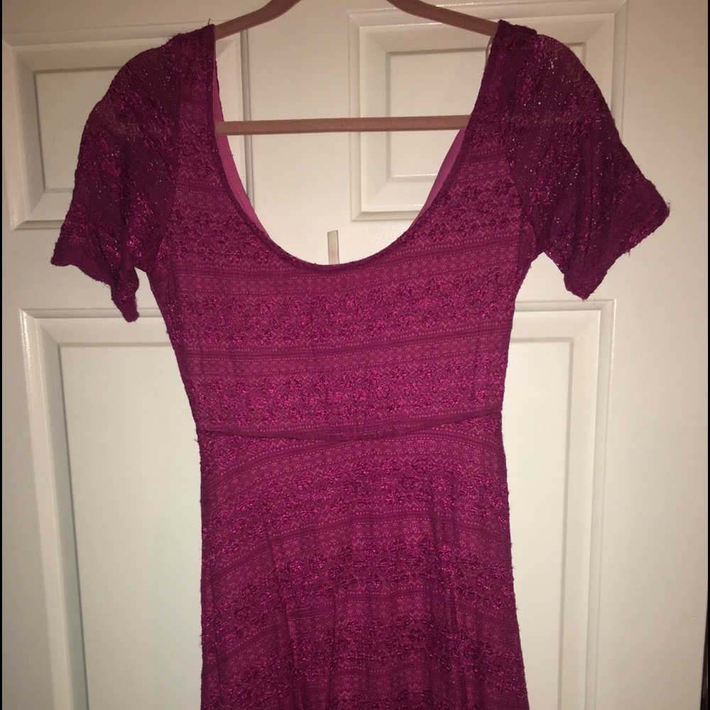 Pink mini dress